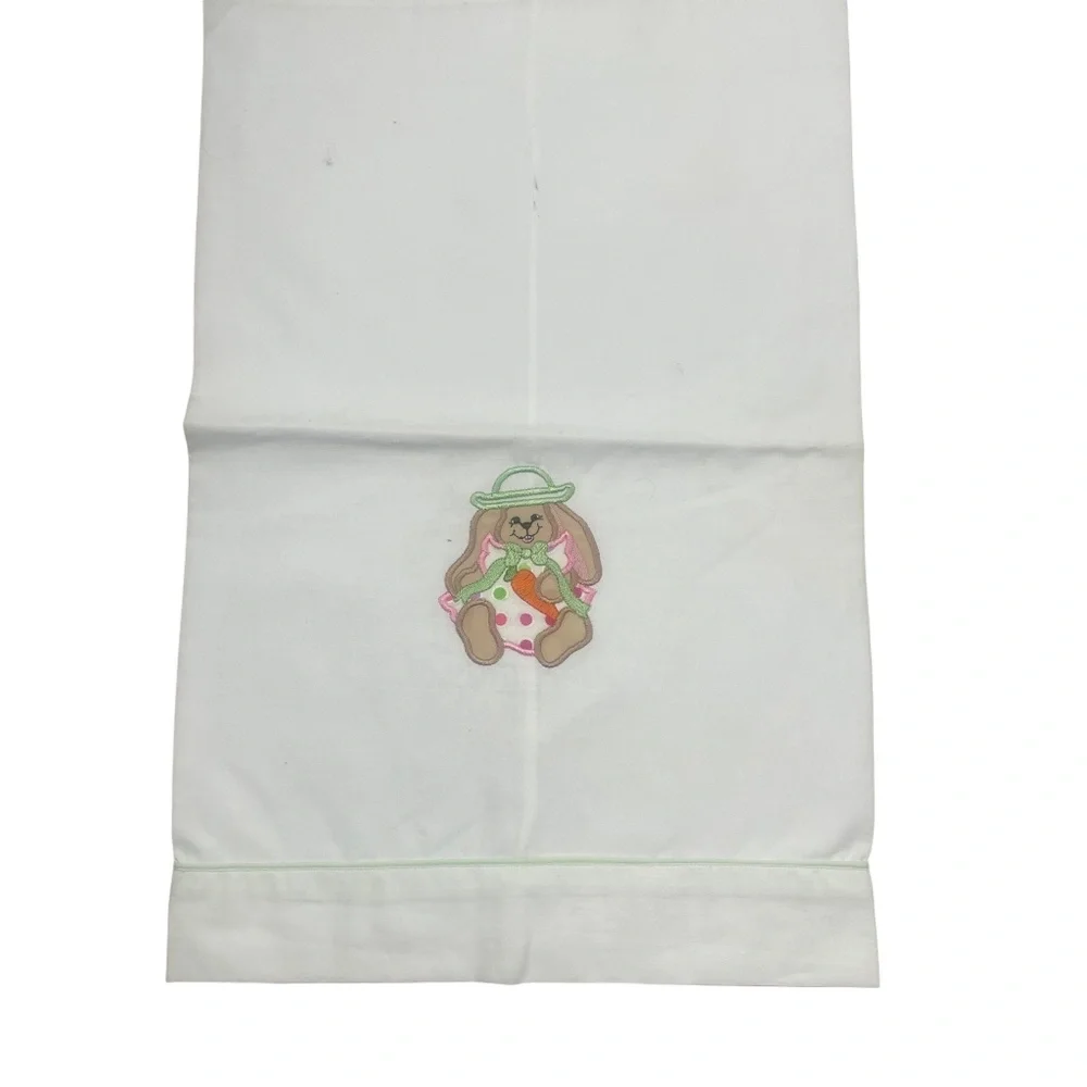 Lot of Three Fun Themed Pillow Cases‎ Appliqué Vintage Not Used 18 1/2 x 12 1/4